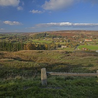 Buy canvas prints of  North Yorkshire moors, viewed from Castelton. by Stephen Prosser