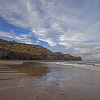 Buy canvas prints of  The beach at Sandsend, Noorth Yorkshire. by Stephen Prosser