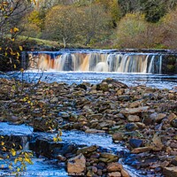 Buy canvas prints of Autumn waterfall scene by Stephen Prosser