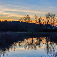 Buy canvas prints of Sunset over the river by Stephen Prosser