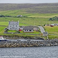 Buy canvas prints of Lerwick Ferry Approaching Bressay, Shetland Island by Martyn Arnold