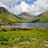 Buy canvas prints of Wastwater, Great Gable and Lake District Fells by Martyn Arnold