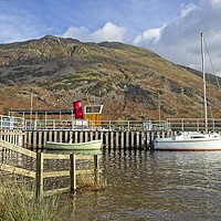 Buy canvas prints of Boats Moored at Glenridding on Ullswater by Martyn Arnold