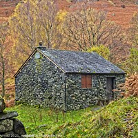 Buy canvas prints of Bark House, Ashness Bridge, Lake District by Martyn Arnold