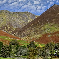 Buy canvas prints of Blencathra and Gategill Fell, Lake District by Martyn Arnold
