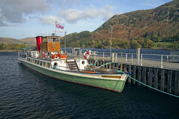 Lady of the Lake steamer at Ullswater, Lake District Picture Board by Martyn Arnold