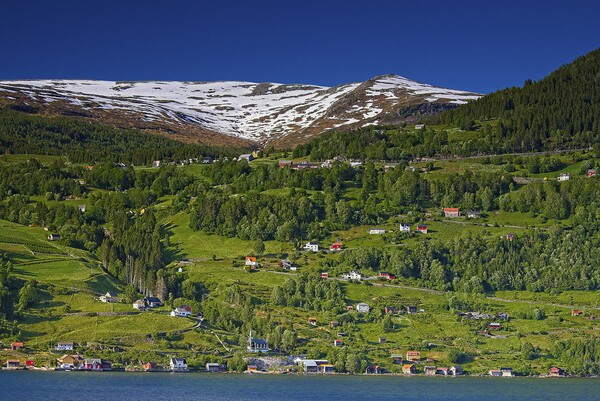Randabygda Village, Vestland, Norway Picture Board by Martyn Arnold