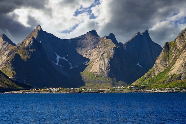 Lofoten Islands Landscape Norway Picture Board by Martyn Arnold