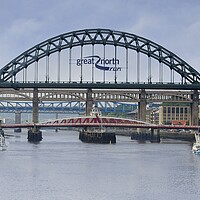 Buy canvas prints of River Tyne Bridges Newcastle by Martyn Arnold