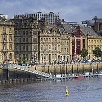 Buy canvas prints of Newcastle Quayside Cityscape by Martyn Arnold