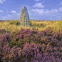 Buy canvas prints of Millennium Stone, Danby High Moor, North York Moors by Martyn Arnold