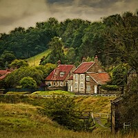 Buy canvas prints of Hutton-le-Hole Yorkshire Village Digital Art by Martyn Arnold