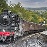 Buy canvas prints of Steam Train at Grosmont by Martyn Arnold