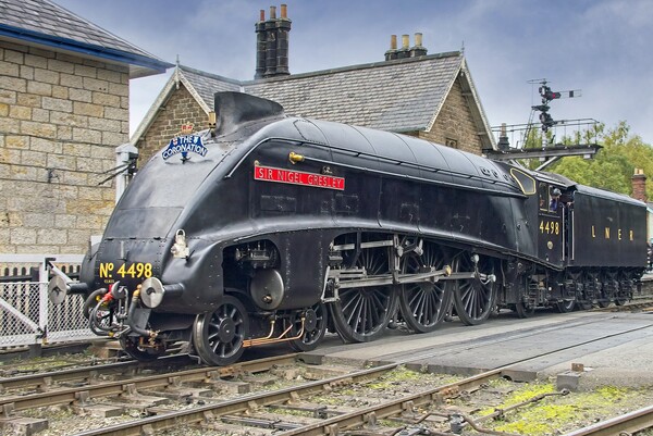 A4 Steam Train at Grosmont Picture Board by Martyn Arnold