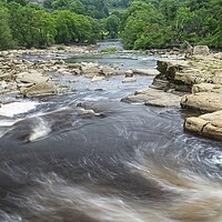 Buy canvas prints of River Swale at Richmond North Yorkshire by Martyn Arnold