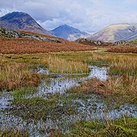 Buy canvas prints of Lake District Fells and Mountains near Wastwater by Martyn Arnold