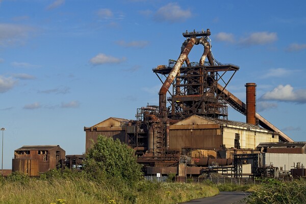 Redcar Steelworks Blast Furnace Picture Board by Martyn Arnold
