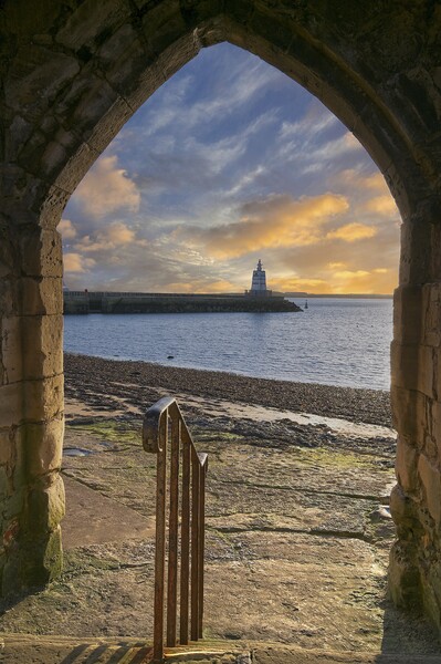 Hartlepool Pier and Lighthouse from Sandwell Gate Picture Board by Martyn Arnold