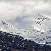 Buy canvas prints of Arctic Mountain Landscape Spitsbergen Svalbard by Martyn Arnold