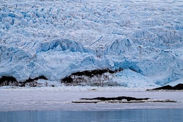 Arctic Ice Blue Glacier on Spitsbergen Svalbard Picture Board by Martyn Arnold