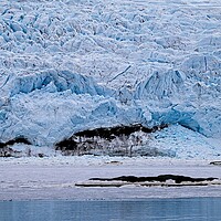 Buy canvas prints of Arctic Ice Blue Glacier on Spitsbergen Svalbard by Martyn Arnold