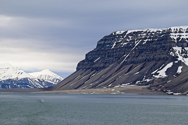 Templet Mountain Arctic Svalbard Picture Board by Martyn Arnold