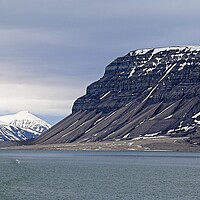 Buy canvas prints of Templet Mountain Arctic Svalbard by Martyn Arnold