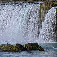 Buy canvas prints of Godafoss Waterfall Iceland by Martyn Arnold
