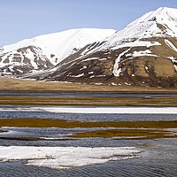 Buy canvas prints of Mountains & Tundra on Arctic Spitsbergen by Martyn Arnold