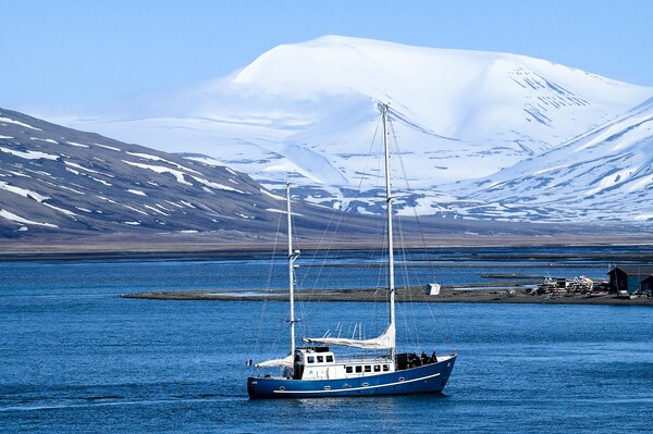 Sailing in Svalbard Picture Board by Martyn Arnold