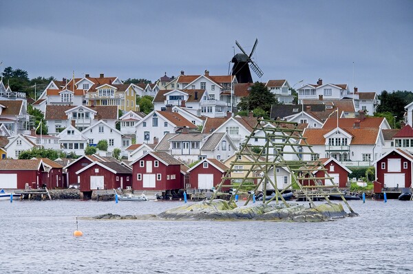 Fiskebackskil Fishing Village, Sweden Picture Board by Martyn Arnold