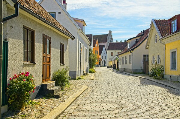 A Walk Through Historic Visby, Sweden Picture Board by Martyn Arnold