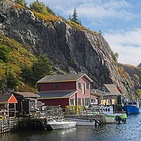 Buy canvas prints of Autumn Colours in Quidi Vidi, Newfoundland, Canada by Martyn Arnold