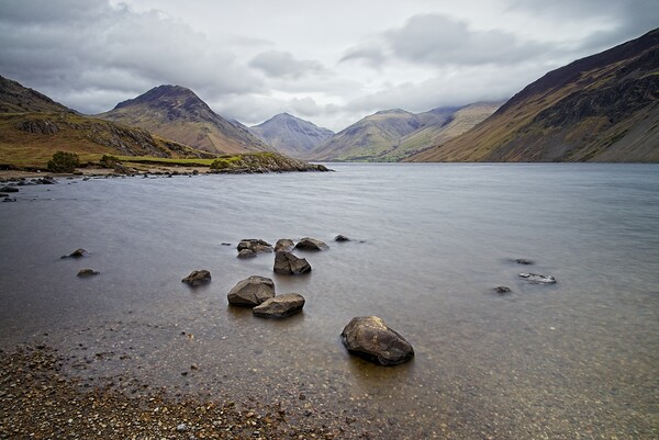 Cloudy Day at Wastwater Picture Board by Martyn Arnold
