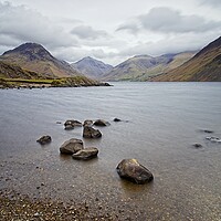 Buy canvas prints of Cloudy Day at Wastwater by Martyn Arnold