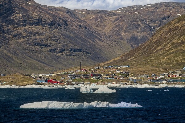 Narsaq Greenland Picture Board by Martyn Arnold