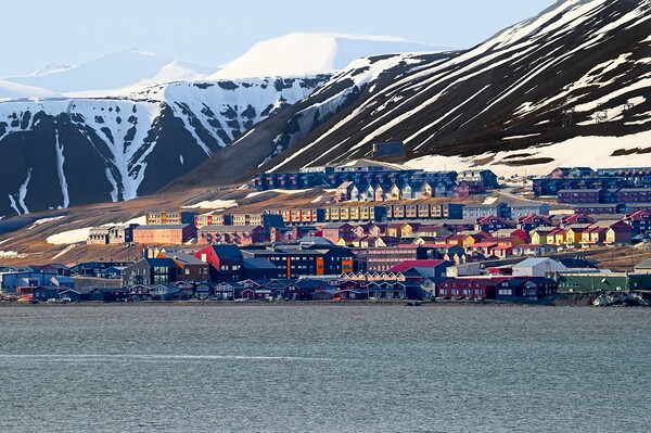 Longyearbyen Town Svalbard Picture Board by Martyn Arnold