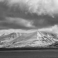 Buy canvas prints of Arctic Landscape Svalbard Monochrome by Martyn Arnold