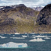 Buy canvas prints of Ice Flows in Arctic Greenland by Martyn Arnold