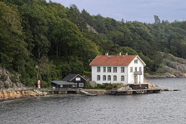 Borno Marine Research Station Sweden Picture Board by Martyn Arnold