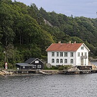 Buy canvas prints of Borno Marine Research Station Sweden by Martyn Arnold