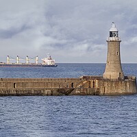 Buy canvas prints of Tynemouth Lighthouse and North Pier   by Martyn Arnold