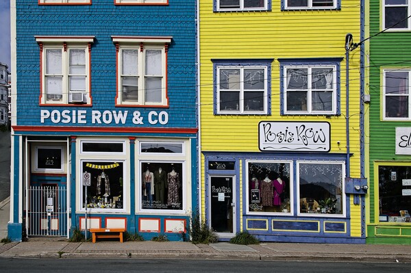 Colourful Buildings in St Johns Newfoundland Picture Board by Martyn Arnold