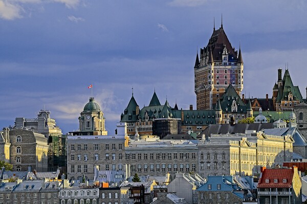 Quebec Evening Cityscape  Picture Board by Martyn Arnold