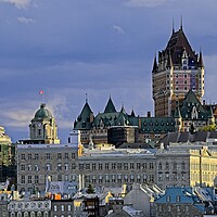 Buy canvas prints of Quebec Evening Cityscape  by Martyn Arnold