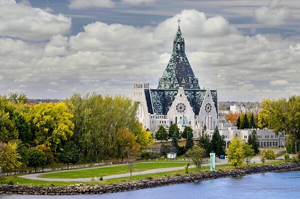 Basilica of Notre-Dame-du-Cap Quebec Canada  Picture Board by Martyn Arnold