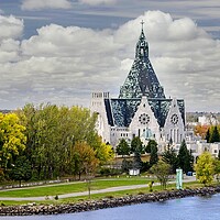 Buy canvas prints of Basilica of Notre-Dame-du-Cap Quebec Canada  by Martyn Arnold