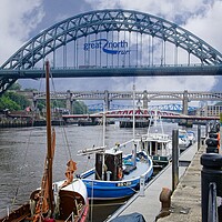 Buy canvas prints of Newcastle Bridges and Quayside by Martyn Arnold
