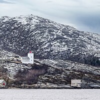 Buy canvas prints of Norwegian Landscape and Lighthouse by Martyn Arnold