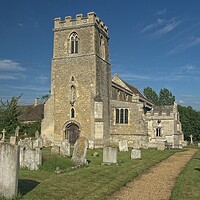 Buy canvas prints of Cotterstock Parish Church Northamptonshire by Martyn Arnold